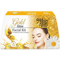 Pack of 2 Moonstar Gold Glow Facial Kit (8ml, Pack of 5)