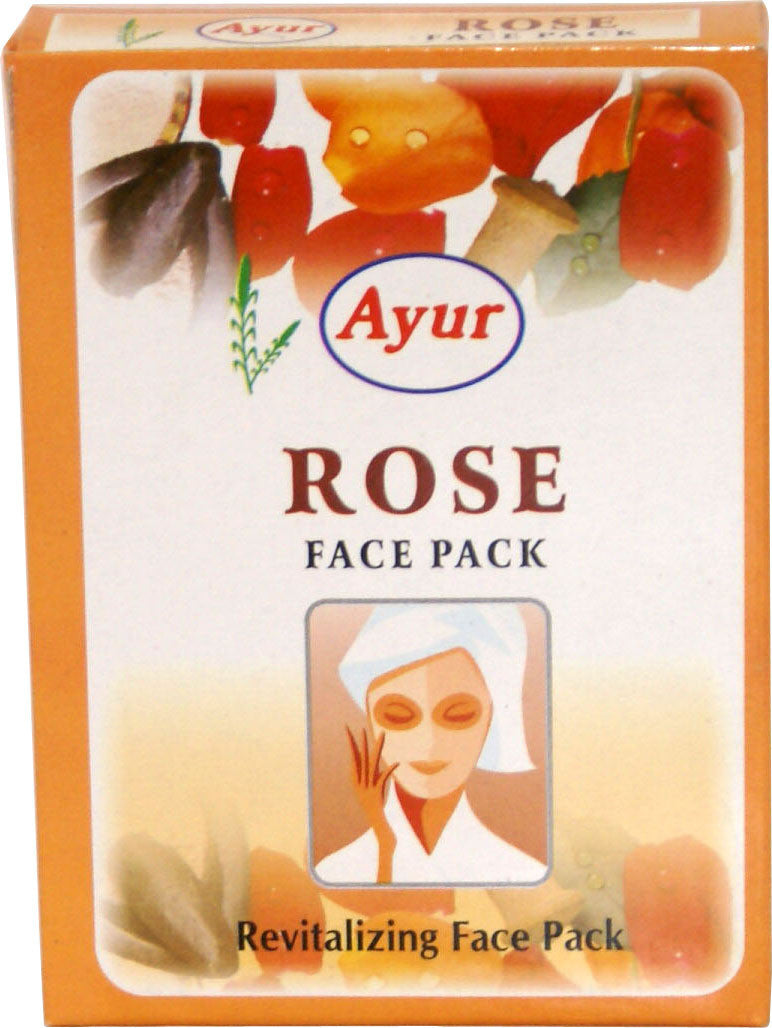 Buy Ayur Rose Face Pack 100Gm - Pack Of 3 (300 gms) online for USD 16.34 at alldesineeds