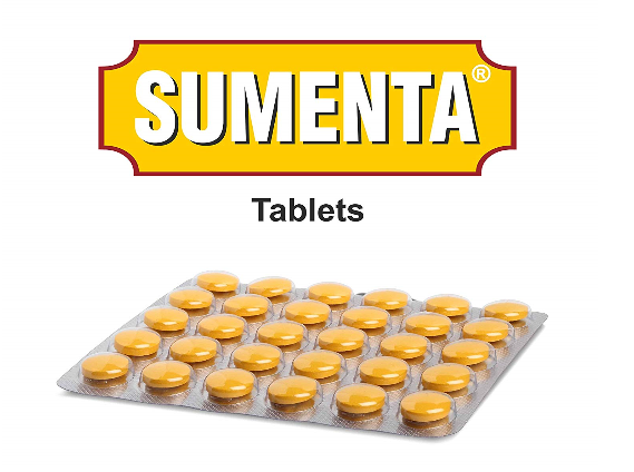 2 Pack Charak Pharma Sumenta Tablet for Stress and Anxiety 60 tablets each