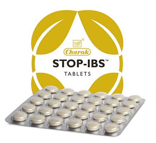 2 Pack Charak Pharma Stop-IBS Tablet for Irritable Bowel Syndrome 30 tablets each