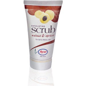 Buy Ayur Exfoliating Walnut & Apricot Scrub 100gms- Pack of 2 (200 gms) online for USD 15.44 at alldesineeds