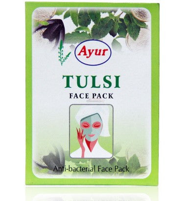 Buy Ayur Tulsi Face Pack 100gm Pack Of 3 (300 gms) online for USD 16.34 at alldesineeds