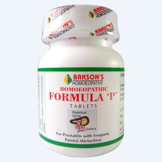 Buy 2 x BAKSONS Homeopathic Formula P 100 Tabs (Total 200 Tabs) online for USD 15.2 at alldesineeds