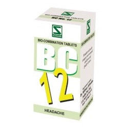 Buy 3 X Schwabe Homeopathy Bio Combination 12 for Headache. online for USD 27.99 at alldesineeds