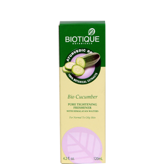 Buy 2 x Biotique Bio Cucumber Pore Tightening Freshener 120 ml each online for USD 16.74 at alldesineeds
