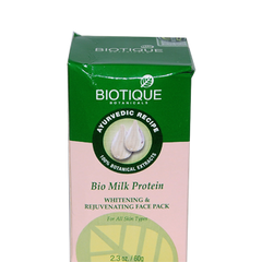 Buy 2 x Biotique Bio Milk Protein Whitening n Rejuvenating Face Pack 60 gms each online for USD 14.54 at alldesineeds