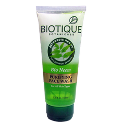 Buy 2 x Biotique Bio Neem Purifying Face Wash For Oily Acne Prone Skin 100 ml online for USD 12.57 at alldesineeds