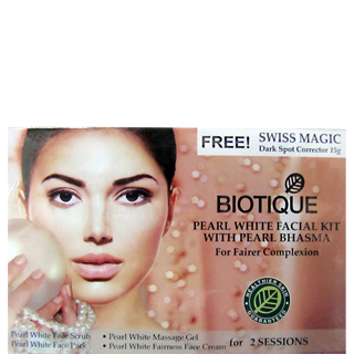 Buy 2 x Biotique Bio Pearl White Facial Kit 75 gms each online for USD 16.24 at alldesineeds