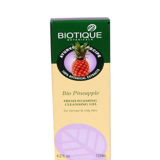 Buy Biotique Bio-Pineapple - Fresh Foaming Cleansing Gel 120 ml online for USD 12.34 at alldesineeds