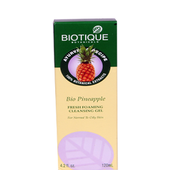 Buy 2 x Biotique Bio Pineapple Fresh Foaming Cleansing Gel 120 ml each online for USD 14.87 at alldesineeds