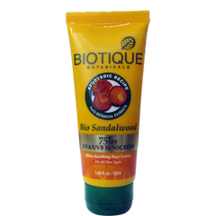 Buy 2 x Biotique Bio Sandal Lotion SPF 75 50 ml each online for USD 14.24 at alldesineeds