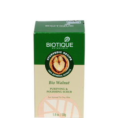 Buy 2 x Biotique Bio Walnut Purifying n Polishing Scrub 50 gms each online for USD 14.2 at alldesineeds
