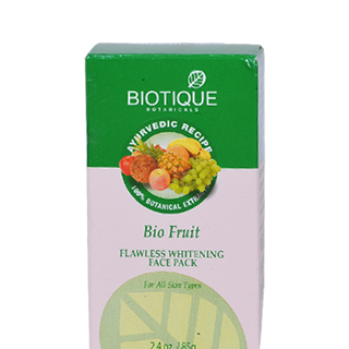 Buy 2 x Biotique Bio Fruit Flawless Whitening Face Pack 85 gms each online for USD 15.37 at alldesineeds