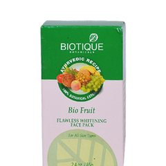 Buy 2 x Biotique Bio Fruit Flawless Whitening Face Pack 85 gms each online for USD 15.37 at alldesineeds