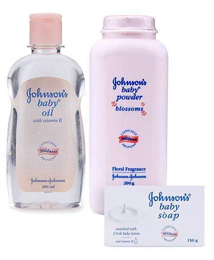 Johnson & Johnson Combo(Baby Soap, Baby Oil & Baby Bedtime Powder)