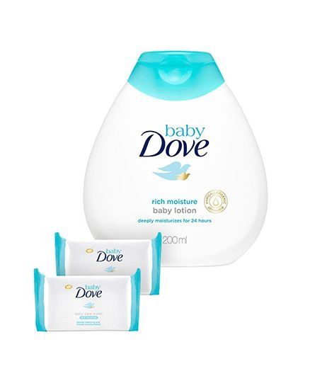 Baby Dove Lotion and Wipe combo