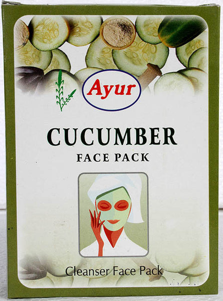 Buy Ayur Cucumber Face Pack 100gmpack Of 2 (200 gms) online for USD 15.44 at alldesineeds