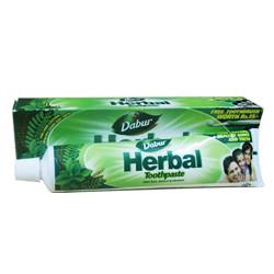 DABUR HERBAL TOOTH PASTE WITH TULSI 100G x 2 ( 200 gms) - alldesineeds