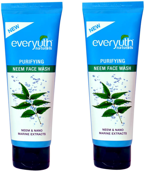Buy Everyuth Naturals Purifying Neem Face Wash 100gms X 2 (Set of 2) online for USD 13.17 at alldesineeds
