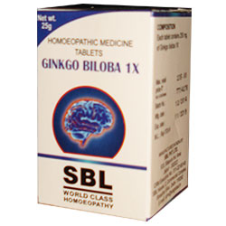SBL Ginkgo Biloba Homeopathy Tablets 25gm