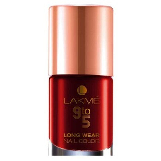 Buy 2 x Lakme 9 To 5 Long Wear Nail Colour Red Boss 9 ml online for USD 13.99 at alldesineeds