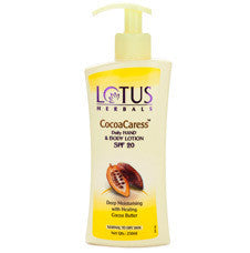 LOTUS HERBALS COCOA CARESS DAILY HAND & BODY LOTION SPF 20 250ML - alldesineeds