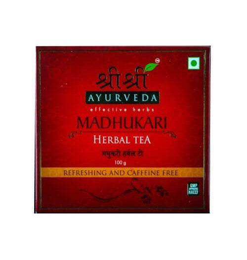 Buy 2 x Sri Sri Ayurveda  Madhukari Herbal Tea - Refreshing and Caffine Free 100 gms each online for USD 12.5 at alldesineeds
