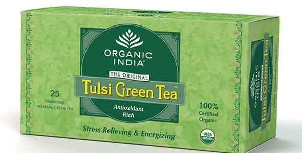 Organic Tulsi Green 25 Tea Bags
