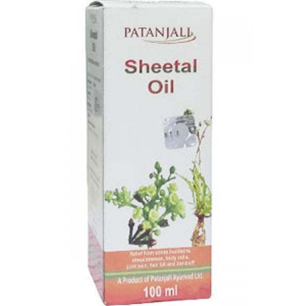 2 Pack Divya Patanjali Sheetal Oil - 100ml (Total 200 ml) - alldesineeds