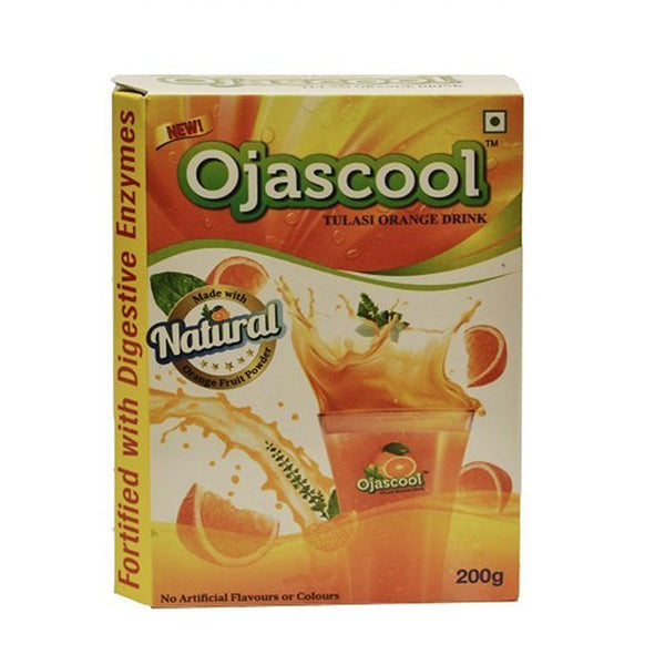 Buy 2 x Sri Sri Ojascool Tulsi Orange Drink Box Refill 200g each online for USD 21.78 at alldesineeds