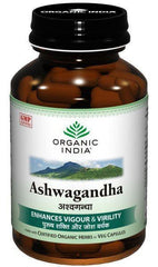 Buy Organic India Ashwagandha 60 Capsules X 2 (2Pack) online for USD 17.74 at alldesineeds